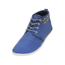 W010001L-N - Wholesale Women's "EasyUSA" Hi-Top Canvas Shoes ( *Navy Color )